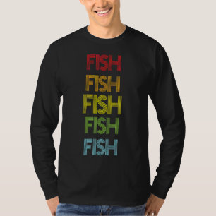 Camiseta Nombre Del Pescado Arcoiris Multicolor Para La Sup