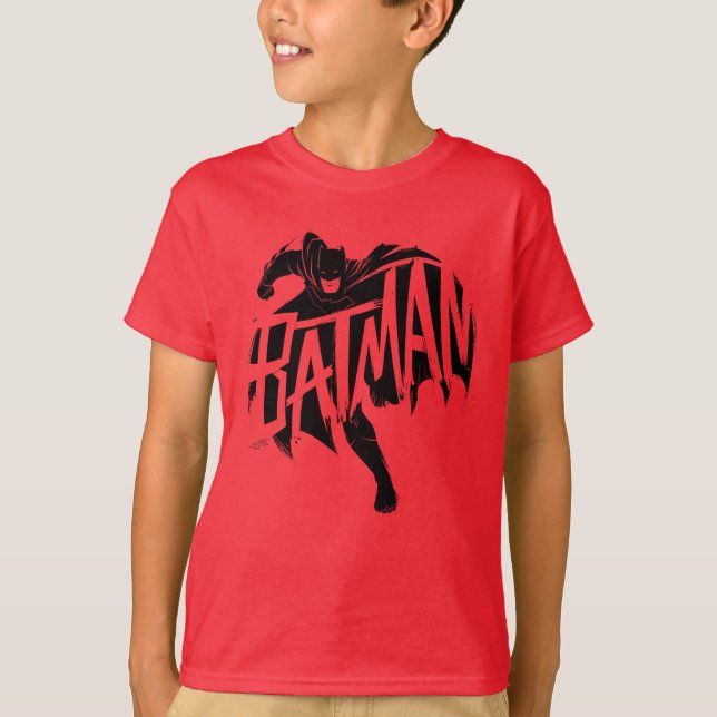 Camiseta Nombre del pincel de tinta de Batman (Anverso)