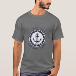 Camiseta Nombre del puerto deportivo del club náutico Blue