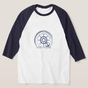 Camiseta Nombre del puerto deportivo del club náutico Blue