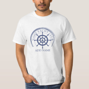Camiseta Nombre del puerto deportivo del club náutico Blue