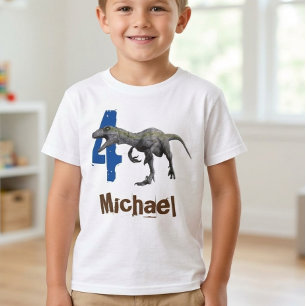 Camiseta Nombre del raptor Edad Dinosaurio Edad jurásica