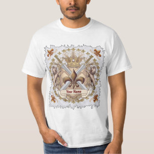 Camiseta Nombre del sobrenombre de la familia del Escudo de