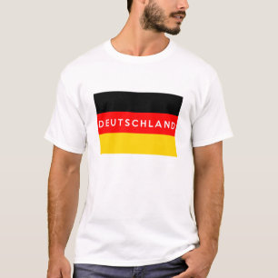 Camiseta nombre del texto de deutschland del país de la