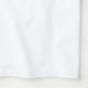 Camiseta Nombre del texto hombres blanco/naval básico de la (Laydown Hem)