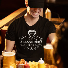 Camiseta Nombre del vínculo de Tuxedo del bachiller