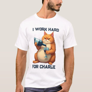 Camiseta Nombre Divertido Simple y Moderno para Gatos y Fot