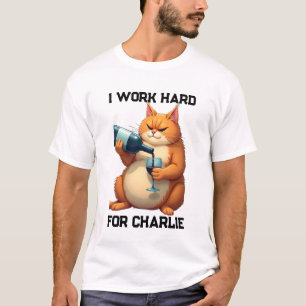 Camiseta Nombre Divertido Simple y Moderno para Gatos y Fot