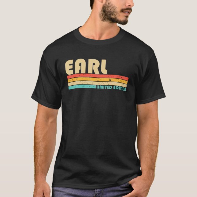 Camiseta Nombre EARL Personalizado Funny Retro Vintage Birt (Anverso)