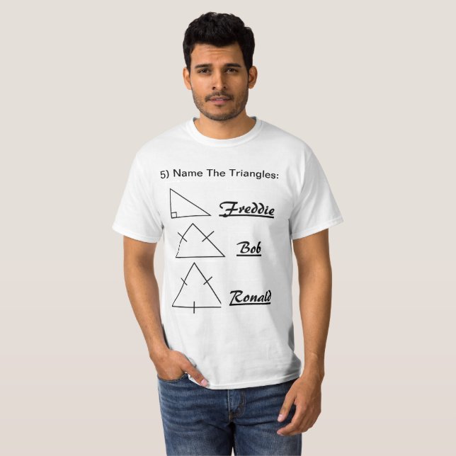 Camiseta Nombre el triángulo (Anverso completo)