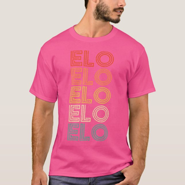 Camiseta Nombre Elo Retro Vintage Hombres Mujeres Muchacha  (Anverso)
