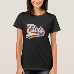 Camiseta Nombre Elvis Personalizado - Hombres retro vintage