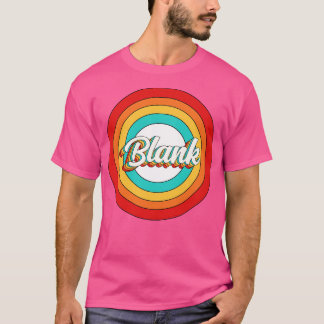 Camiseta Nombre en blanco Shirt Vintage Blank Circle