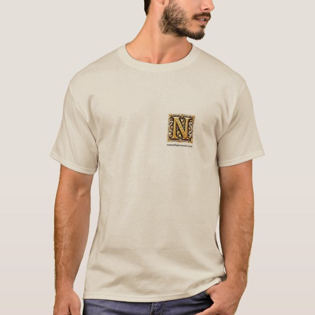 Camiseta Nombre esa novela (Anverso)