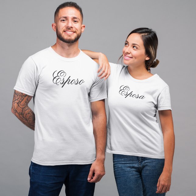 Camiseta Nombre español Esposo (Esposo) Simple, Elegante (Subido por el creador)