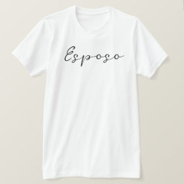 Camiseta Nombre español Esposo (Esposo) Simple, Elegante