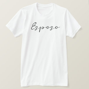 Camiseta Nombre español Esposo (Esposo) Simple, Elegante
