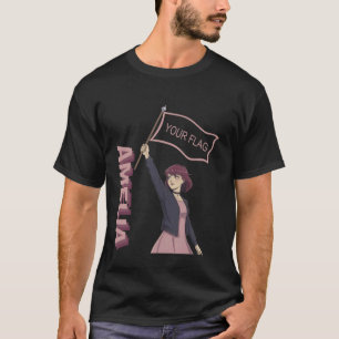 Camiseta Nombre Estético de Chica Gótica Morada al Estilo A