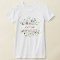 Nombre floral de color de agua rosa Rubor personal