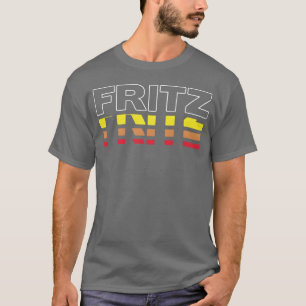 Camiseta Nombre Fritz Divertido Vintage Atardecer Familia F