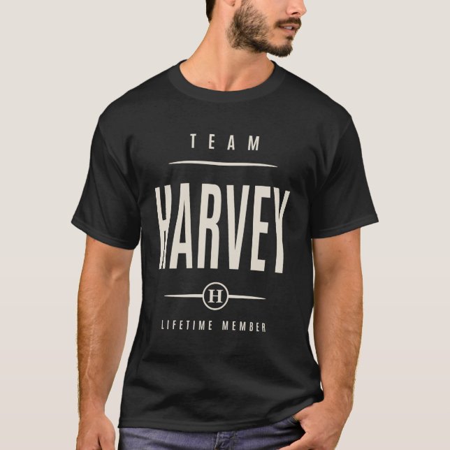 Camiseta Nombre Harvey Lifetime del miembro del equipo Harv (Anverso)