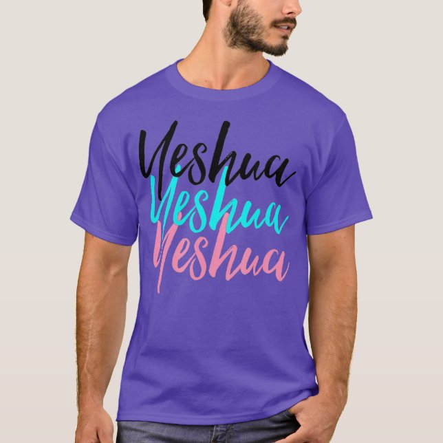 Camiseta Nombre hebreo de Jesús Joshua (Anverso)