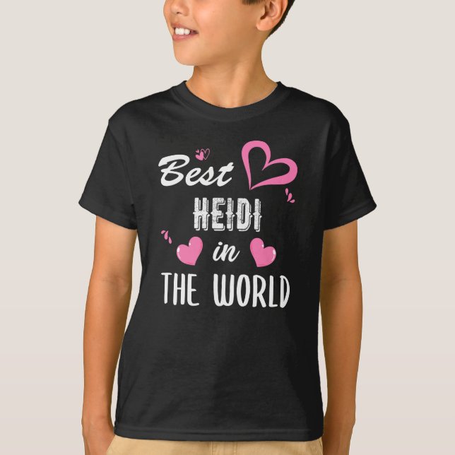 Camiseta Nombre Heidi, el mejor Heidi del mundo (Anverso)
