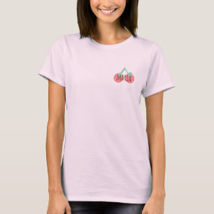 Camiseta Nombre inicial de la fruta de cerezo