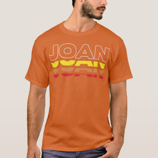 Camiseta Nombre Joan Divertido Vintage Atardecer Chica Joan