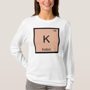 Camiseta Nombre Kolton Elemento Químico Tabla Periódica