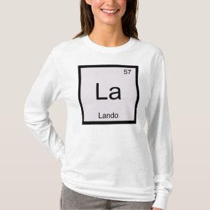 Camiseta Nombre Lando Química Elemento Tabla Periódica