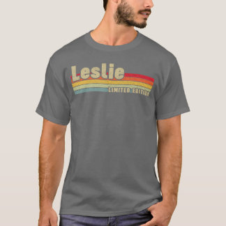 Camiseta Nombre Leslie Regalo Cumpleaños Divertido Personal