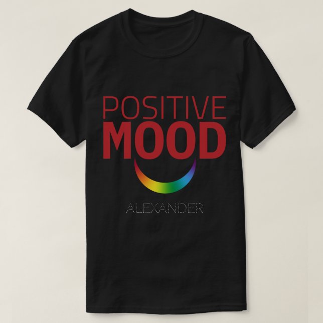 Camiseta Nombre LGBT de Hoyos de Sonrisa positiva Ojos HOMO (Diseño del anverso)