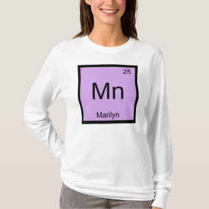 Camiseta Nombre Marilyn Elemento Químico Tabla Periódica