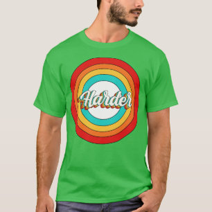 Camiseta Nombre más difícil Shirt Vintage Harder Circle
