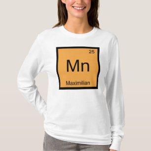 Camiseta Nombre Maximiliano Química Elemento Tabla Periódic