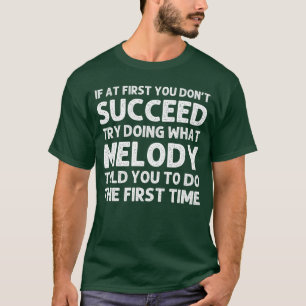 Camiseta Nombre MELODÍA Cumpleaños Personalizado Navidad Di