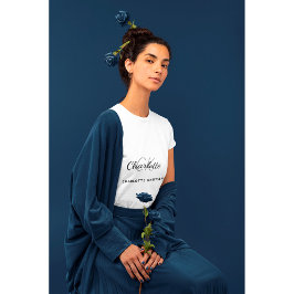 Camiseta Nombre minimalista de las iniciales de monograma b