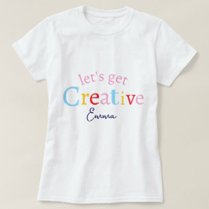 Camiseta Nombre minimalista moderno elegante y lindo Vamos