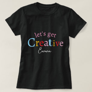 Camiseta Nombre minimalista moderno y elegante para ser cre