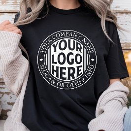 Camiseta Nombre mínimo de la empresa y logotipo de marca pe
