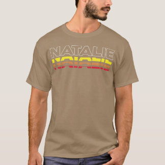 Camiseta Nombre Natalie Divertido Vintage Atardecer Natalie