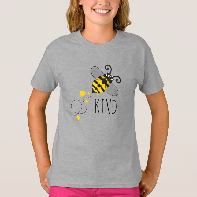 Camiseta Nombre negro de la abeja de los corazones de los (Anverso)