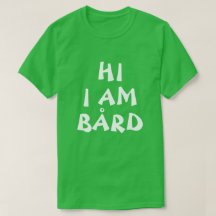 Nombre noruego Bård divertido en inglés