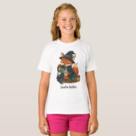 Camiseta Nombre o texto personalizado con té de zorro