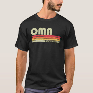 Camiseta Nombre OMA Personalizado Retro Vintage 80S 90S Nac