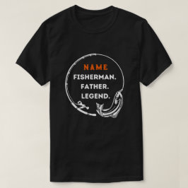 Camiseta Nombre Padre Pescador Leyenda Pescador Regalo Papá