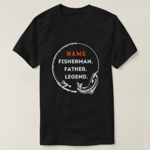 Camiseta Nombre Padre Pescador Leyenda Pescador Regalo Papá