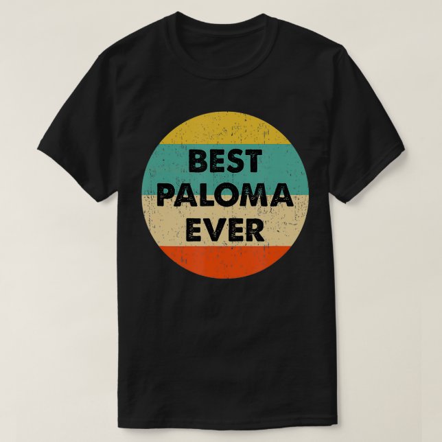 Camiseta Nombre Paloma (Diseño del anverso)