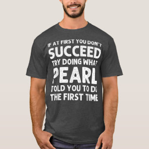 Camiseta Nombre PEARL Navidades divertidos de cumpleaños pe